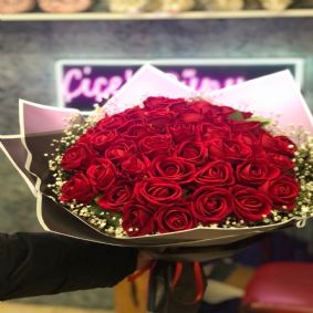 Kadife 41 Güllü Aşk Buketi